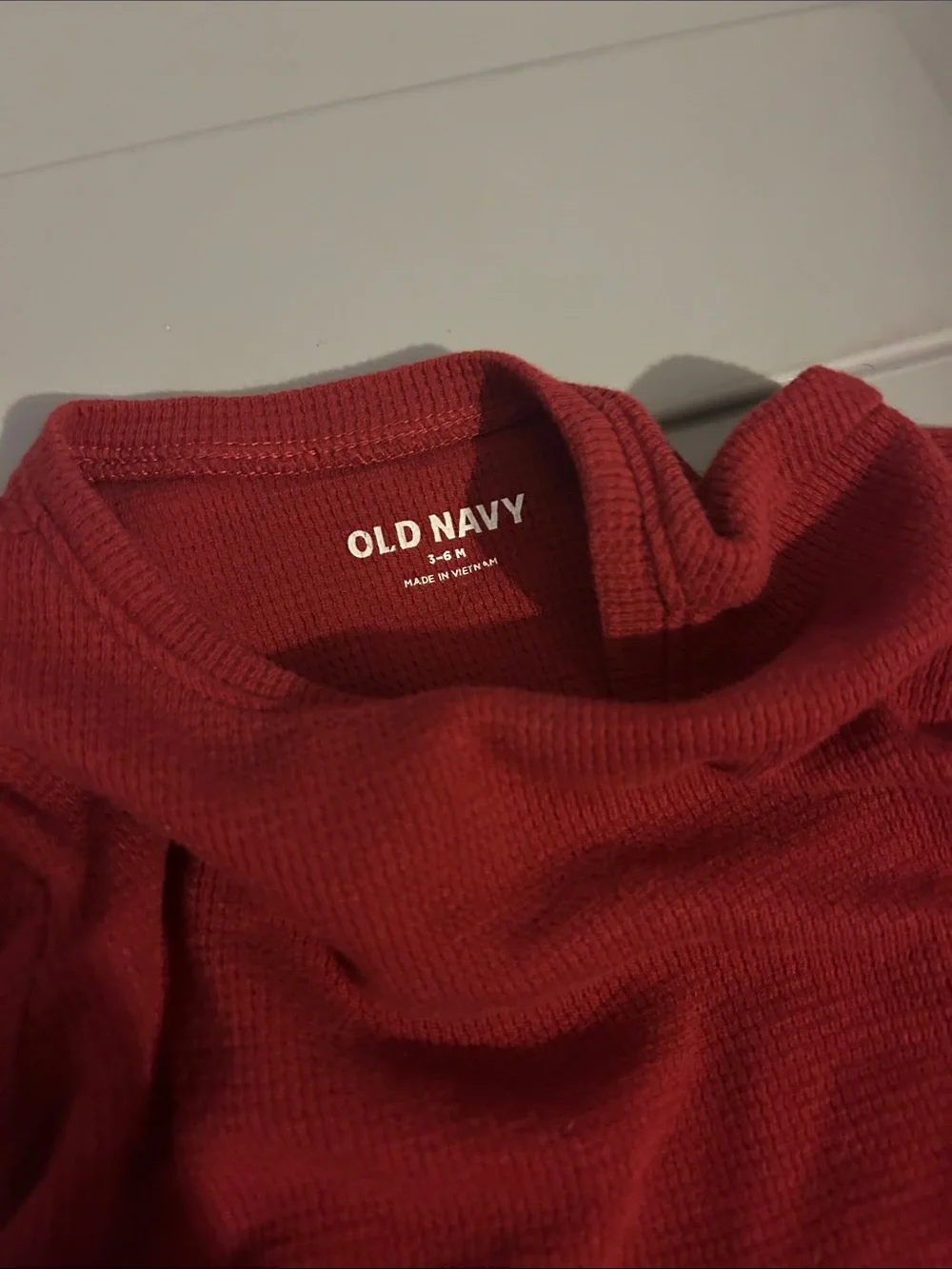 Girls' Long Sleeve Old Navy Red Peplum Top